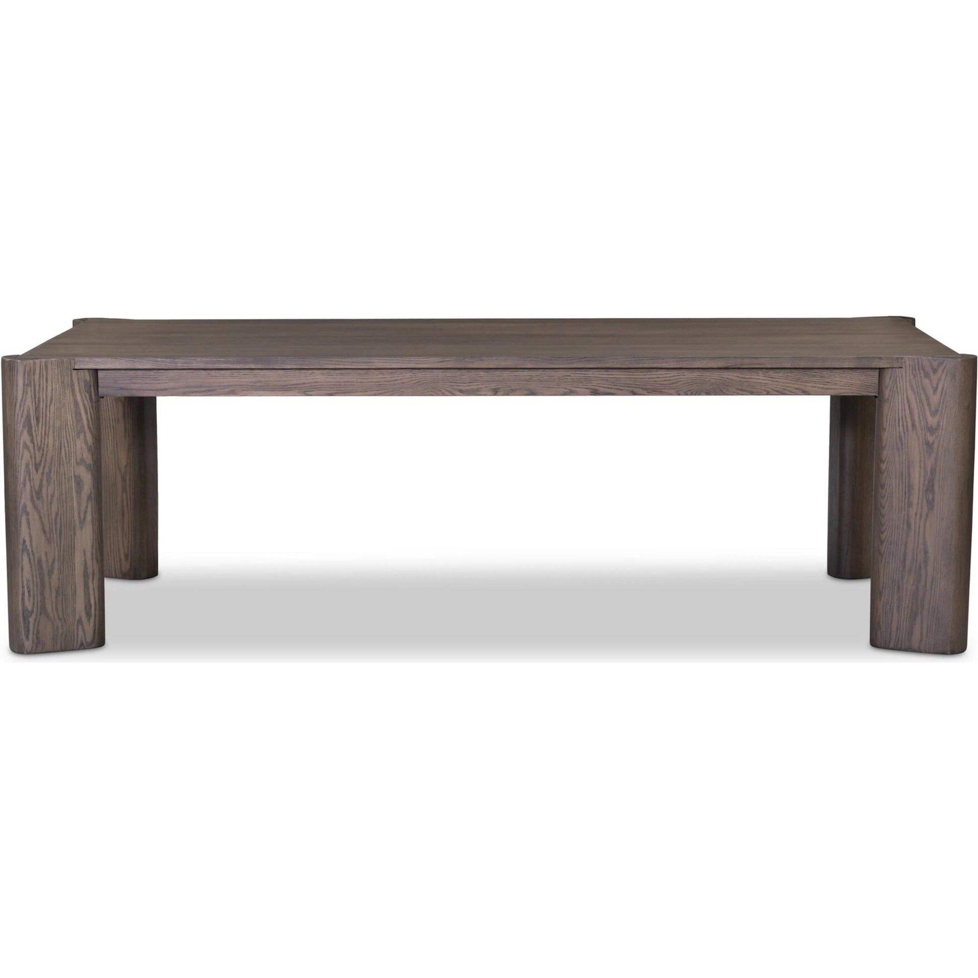Soho Dining Table by Four Hands in aged natural oak veneer. Made from oak veneer, solid oak in a unique style.