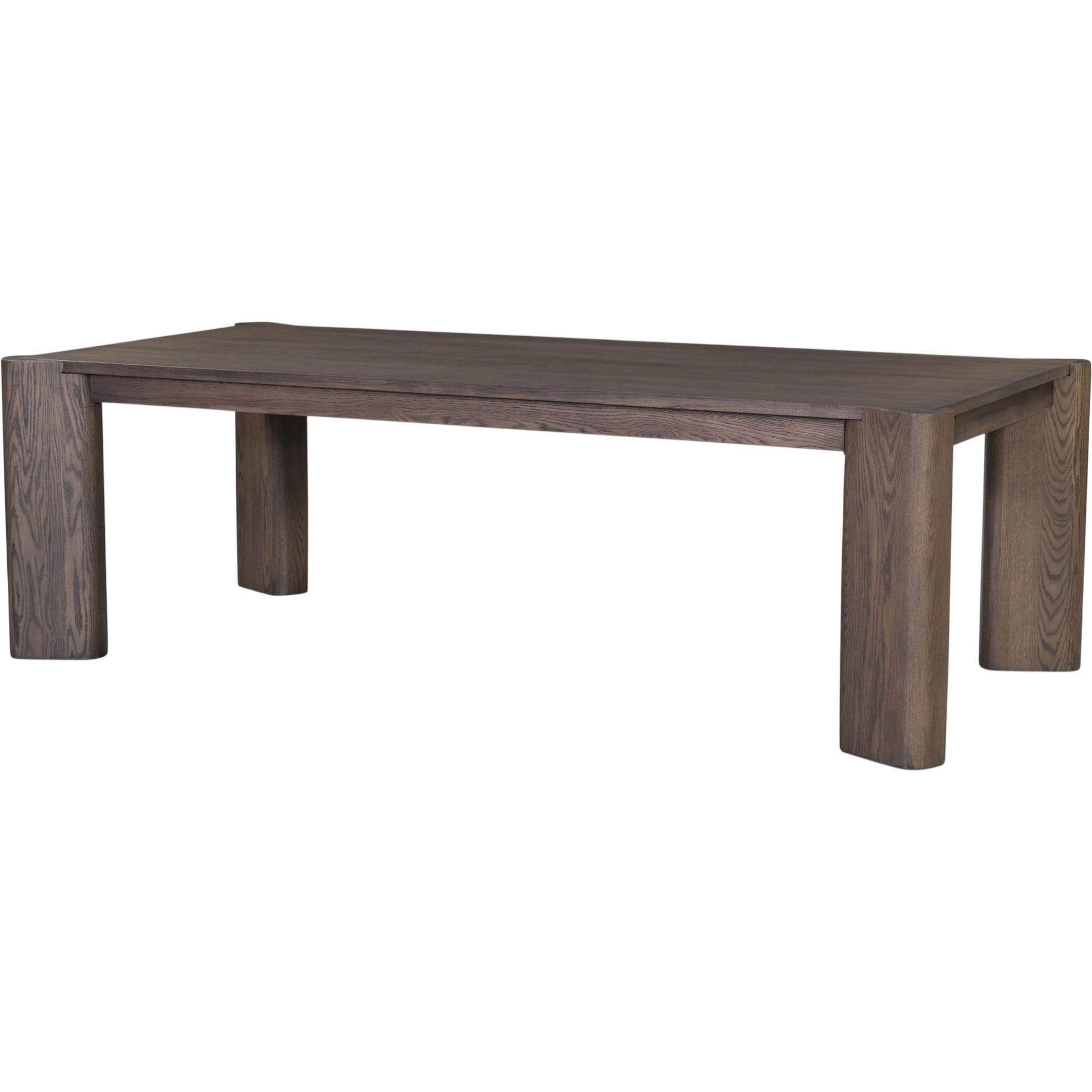 Soho Dining Table by Four Hands in aged natural oak veneer. Made from oak veneer, solid oak in a unique style.