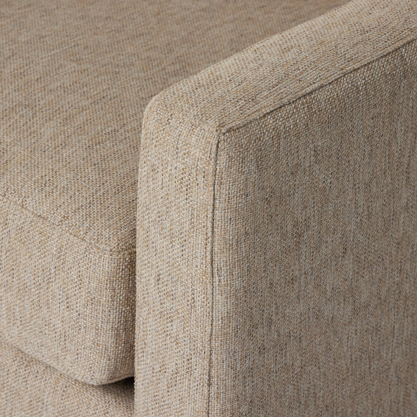 007 SI-2001432 | Additional Silo | Hampton Swivel Chair by Four Hands in delta sand. Made from 97.42% olefin 2.58% polyester, pine plywood, 100% polyester in a modern style.