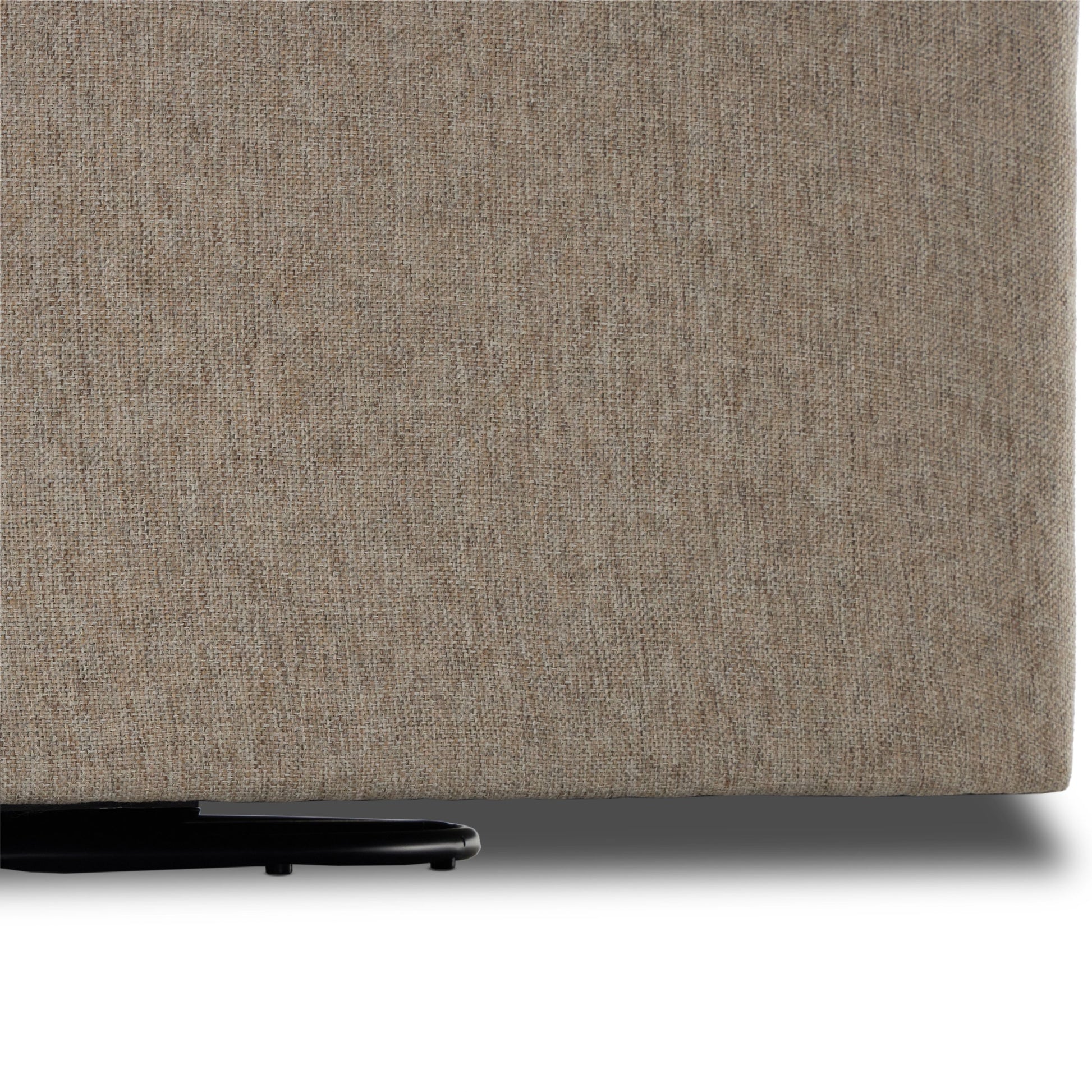 Hampton Swivel Chair by Four Hands in delta sand. Made from 97.42% olefin 2.58% polyester, pine plywood, 100% polyester in a modern style.