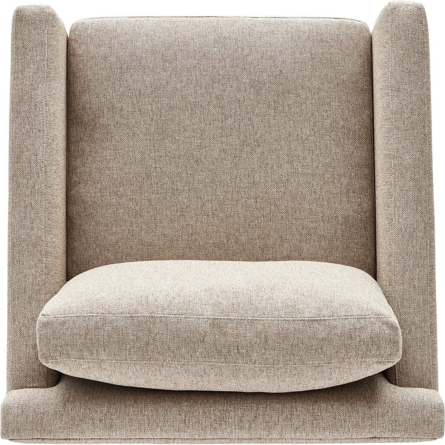 014 SI-2001432 | Additional Silo | Hampton Swivel Chair by Four Hands in delta sand. Made from 97.42% olefin 2.58% polyester, pine plywood, 100% polyester in a modern style.