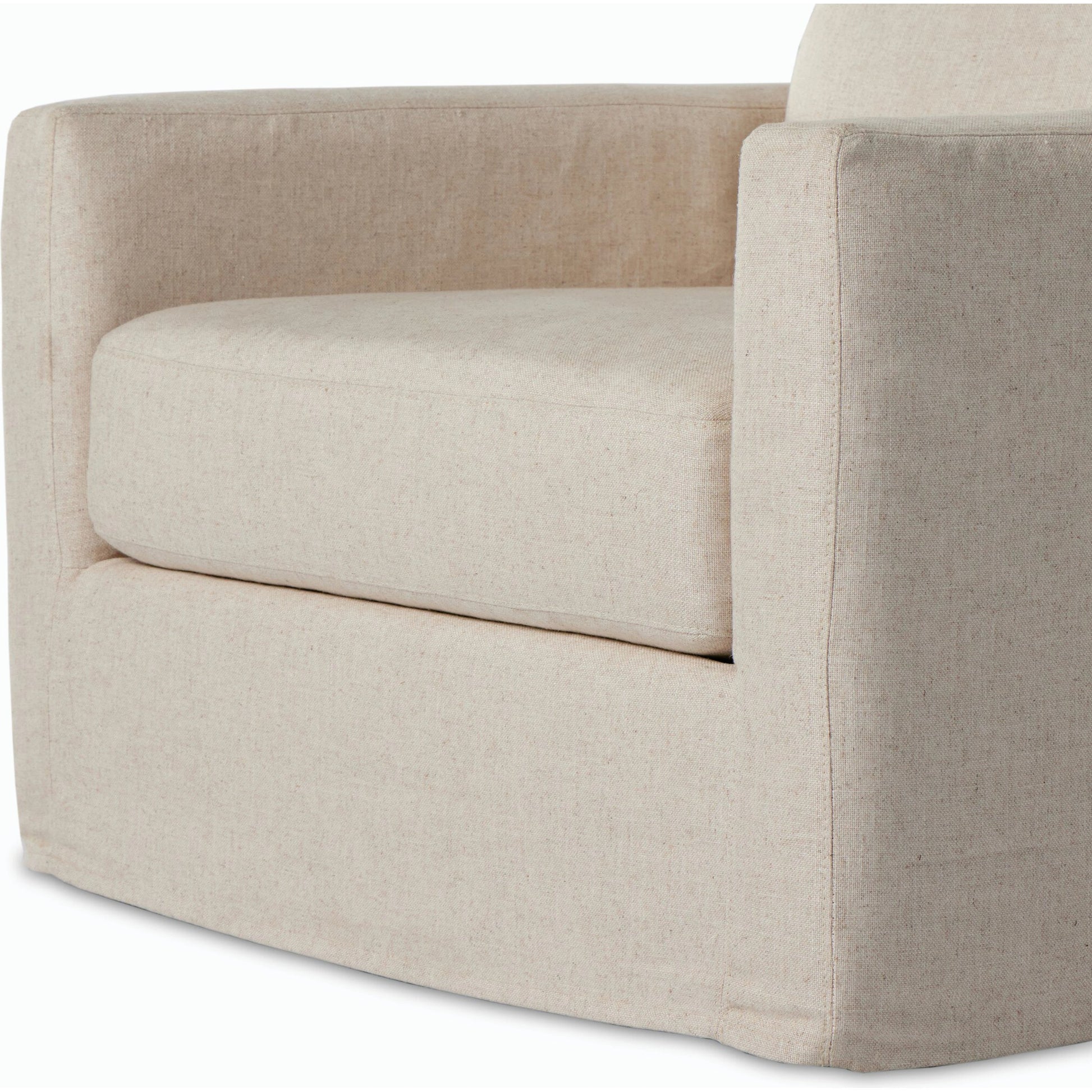 Hampton Slipcover Swivel Chair by Four Hands. Made from unique in a modern style.