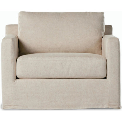 Hampton Slipcover Swivel Chair by Four Hands. Made from unique in a modern style.