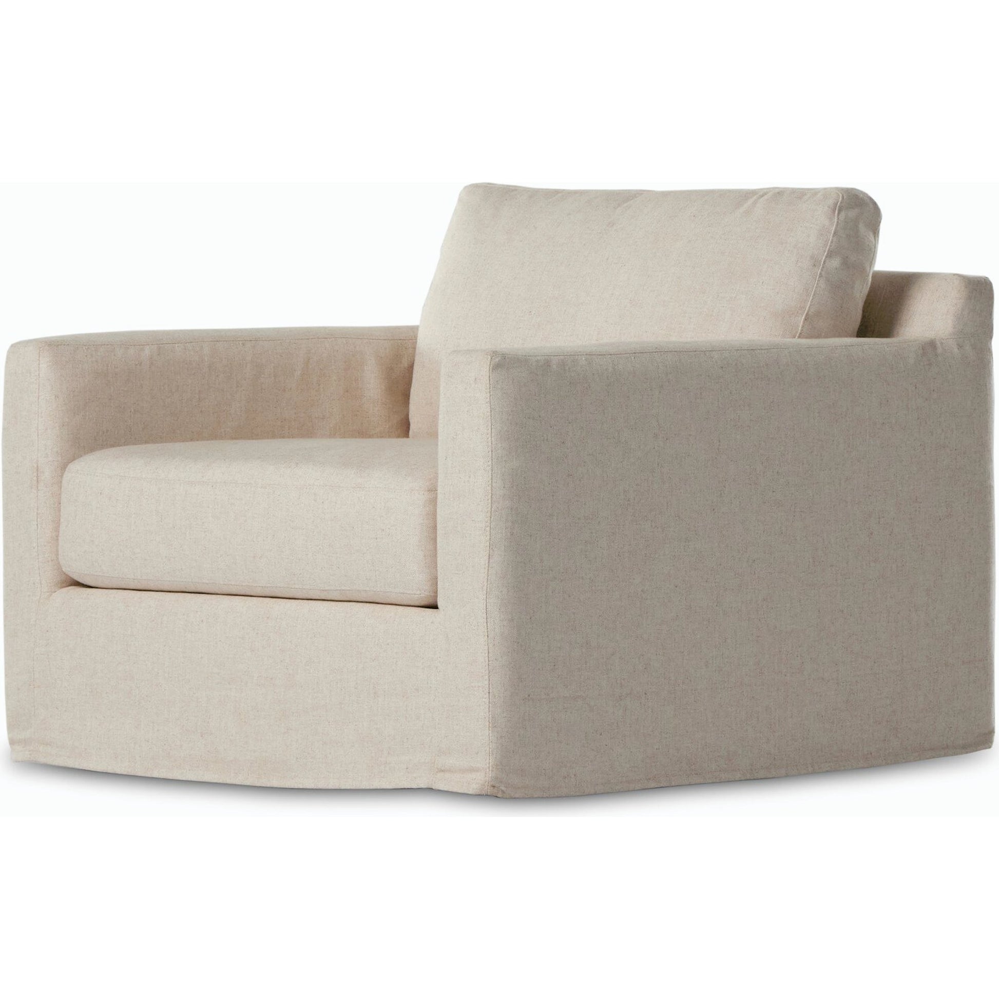 Hampton Slipcover Swivel Chair by Four Hands. Made from unique in a modern style.