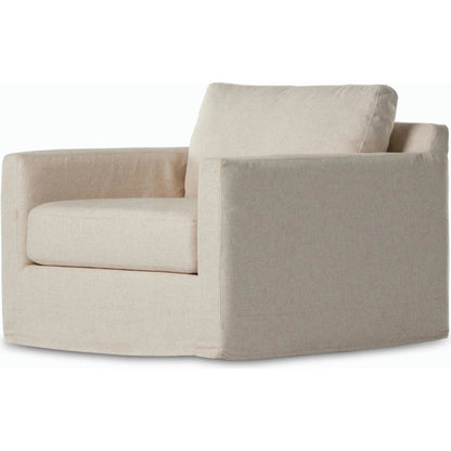 Hampton Slipcover Swivel Chair by Four Hands. Made from unique in a modern style.