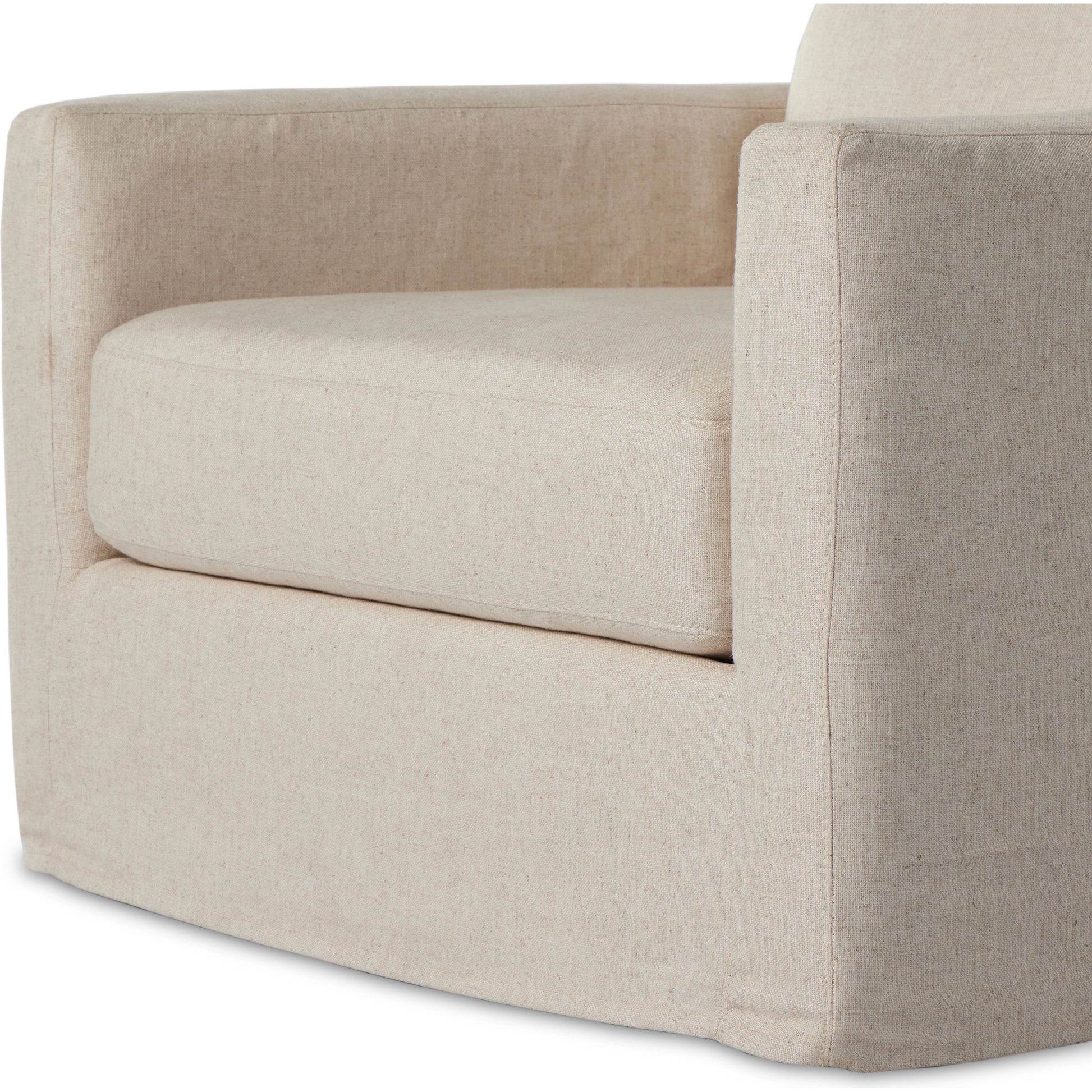 Hampton Slipcover Swivel Chair by Four Hands. Made from unique in a modern style.