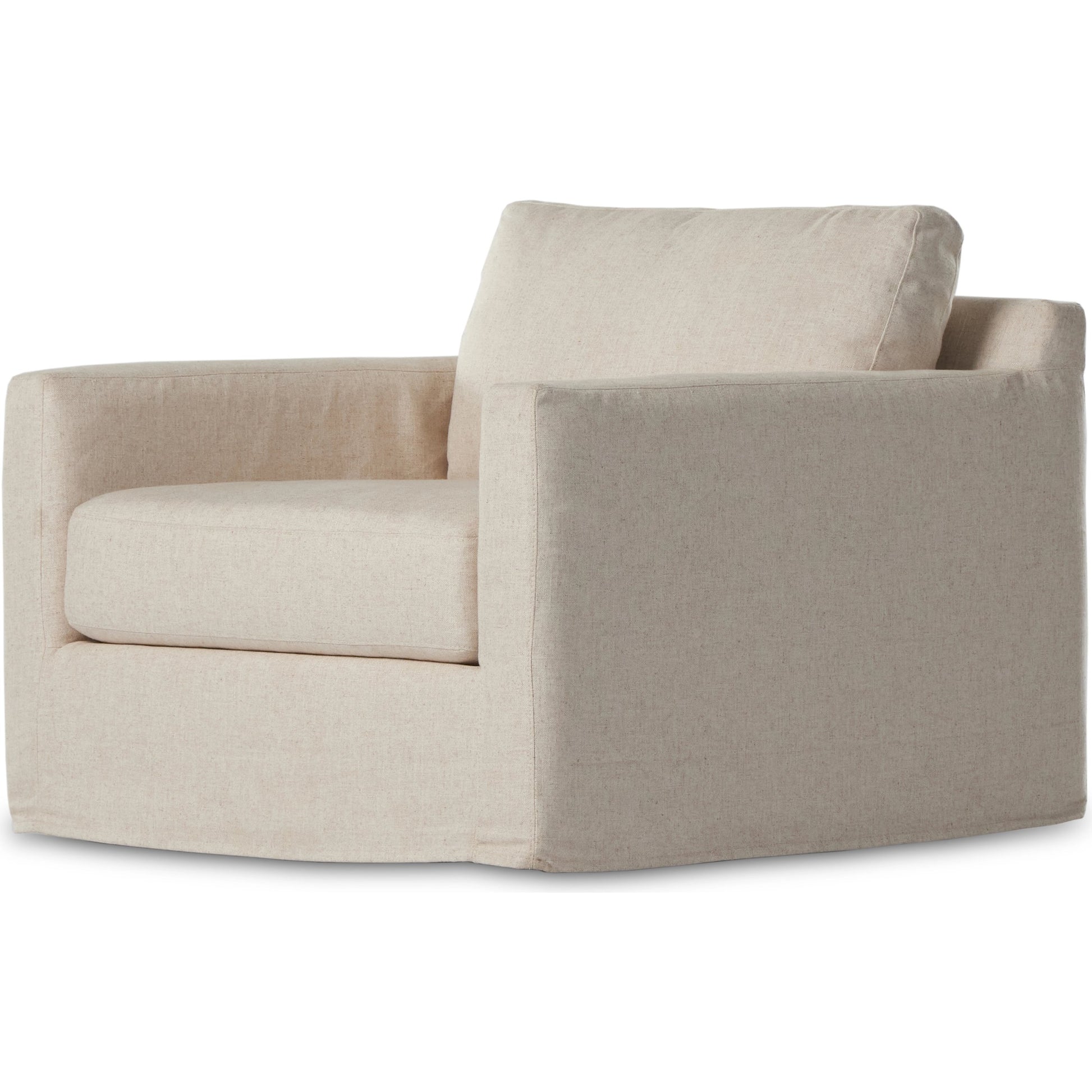 Hampton Slipcover Swivel Chair by Four Hands. Made from unique in a modern style.