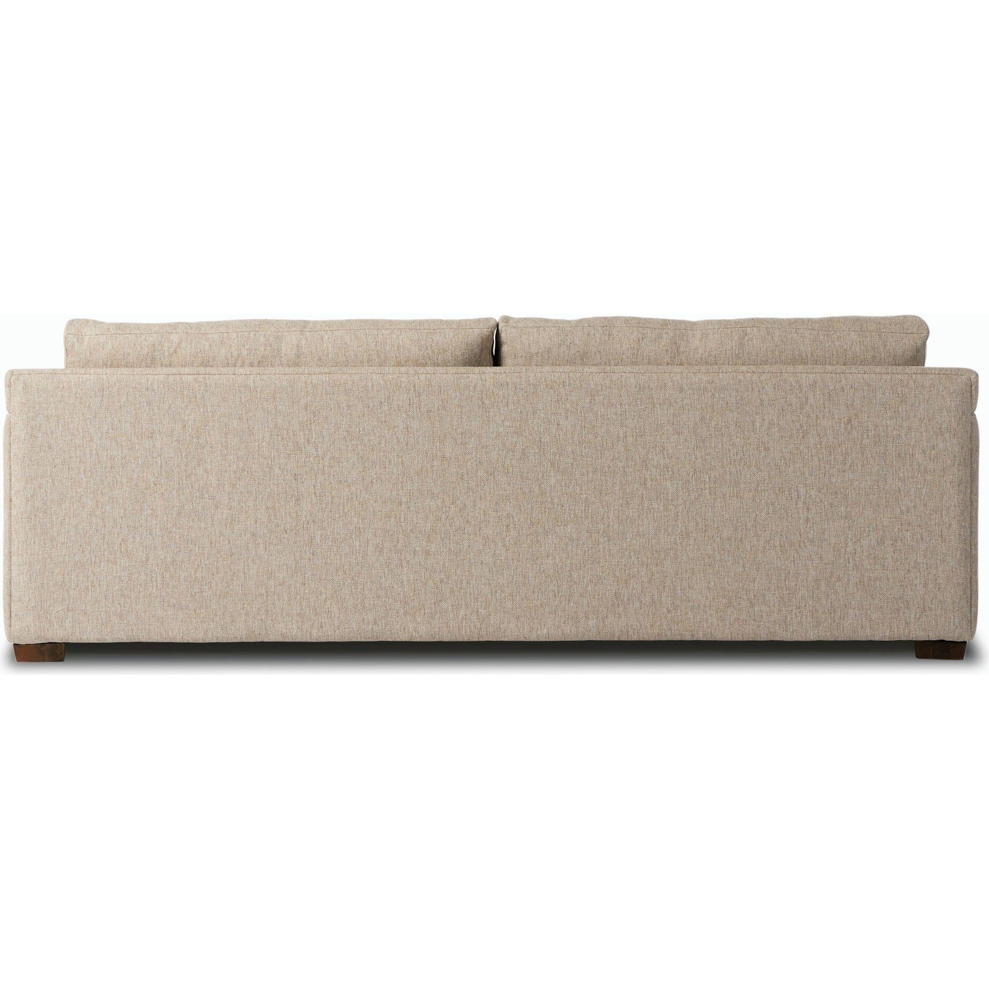 Hampton Sofa by Four Hands in delta sand. Made from 97.42% olefin 2.58% polyester, pine plywood, 100% polyester in a modern style.