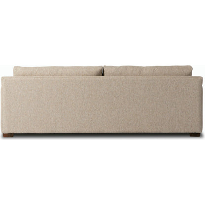 Hampton Sofa by Four Hands in delta sand. Made from 97.42% olefin 2.58% polyester, pine plywood, 100% polyester in a modern style.