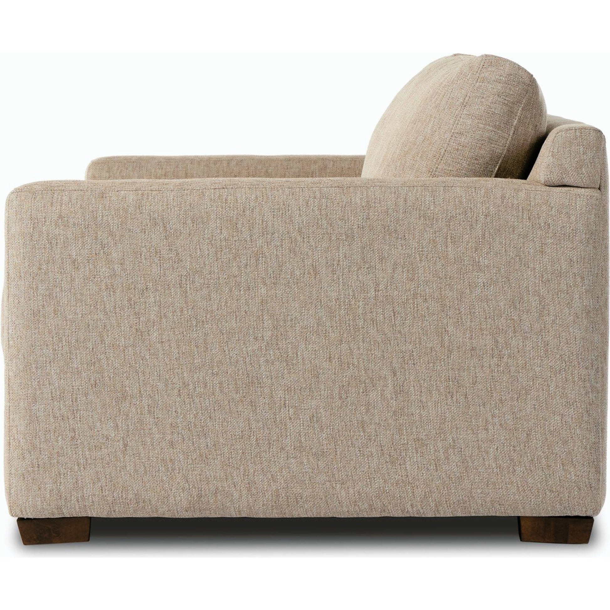 Hampton Sofa by Four Hands in delta sand. Made from 97.42% olefin 2.58% polyester, pine plywood, 100% polyester in a modern style.