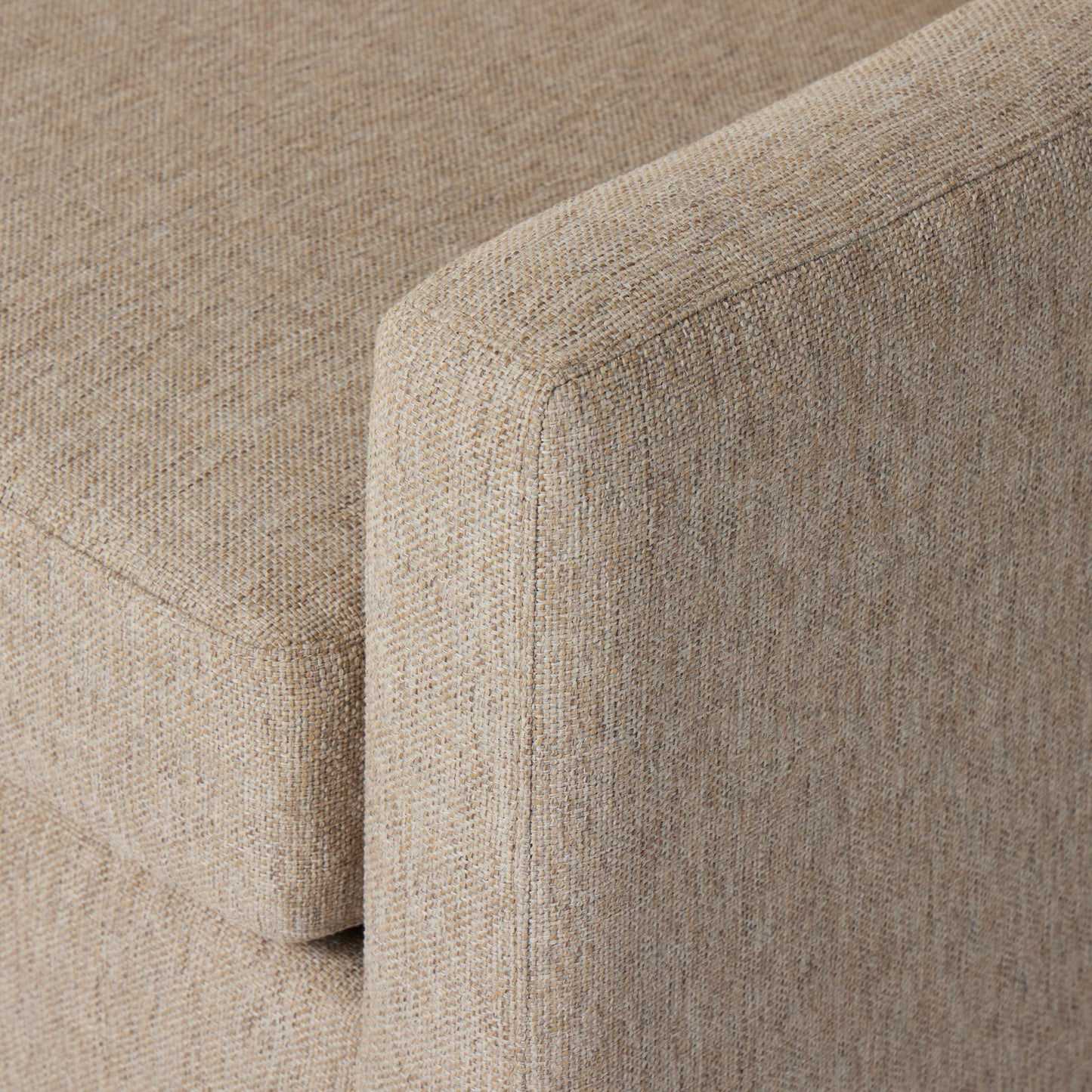 008 SI-2001431 | Additional Silo | Hampton Sofa by Four Hands in delta sand. Made from 97.42% olefin 2.58% polyester, pine plywood, 100% polyester in a modern style.