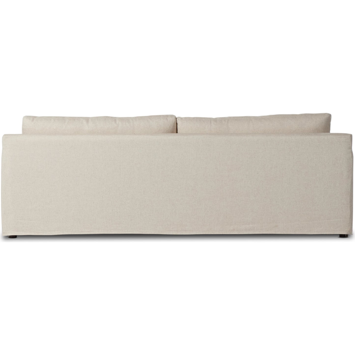004 SI-2001429 | Additional Silo | Hampton Slipcover Sofa by Four Hands in evere oatmeal. Made from 51% rayon, 22% linen, 16% polyester, 11% cotton, pine plywood, 100% polyester in a modern style.
