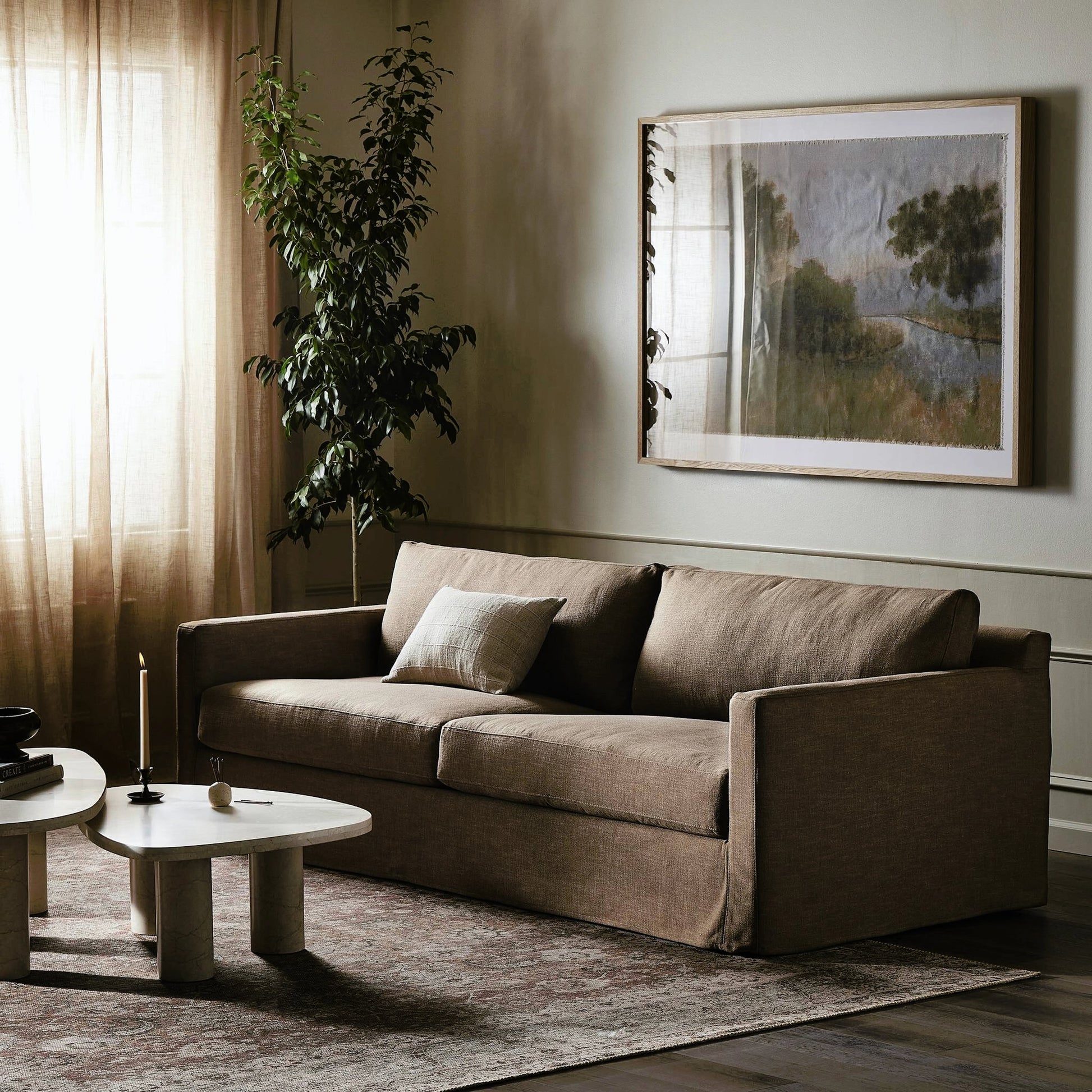 Hampton Slipcover Sofa by Four Hands. Made from unique in a modern style.