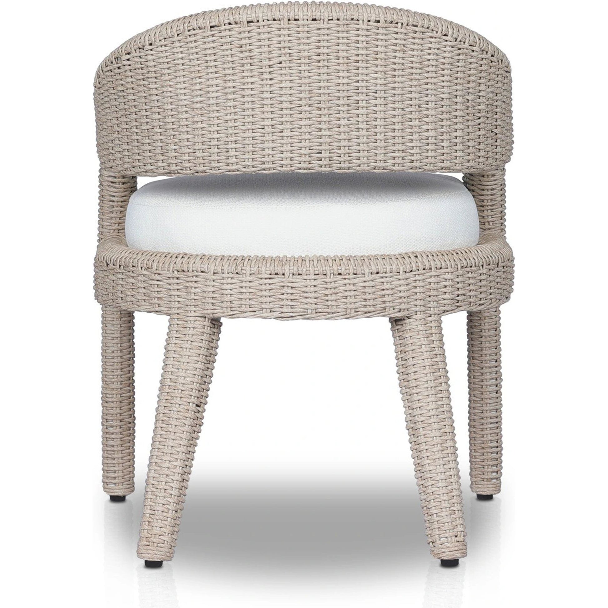 Hawkins Outdoor Dining Chair by Four Hands. Made from 100% olefin, aluminum, 100% polyethylene in a modern style.
