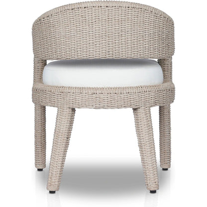 Hawkins Outdoor Dining Chair by Four Hands. Made from 100% olefin, aluminum, 100% polyethylene in a modern style.