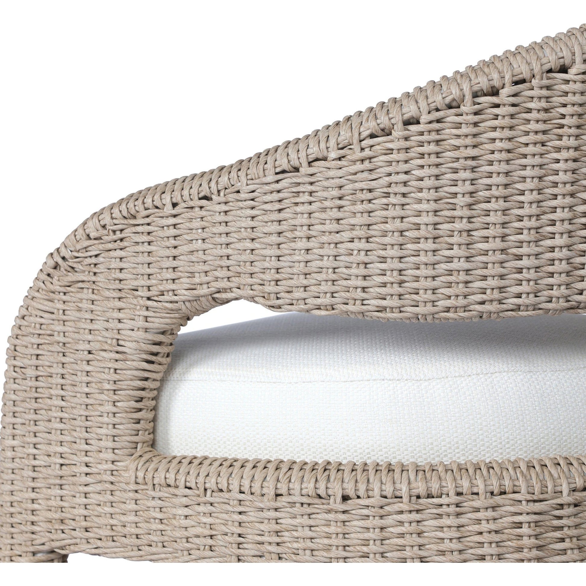 Hawkins Outdoor Dining Chair by Four Hands. Made from 100% olefin, aluminum, 100% polyethylene in a modern style.