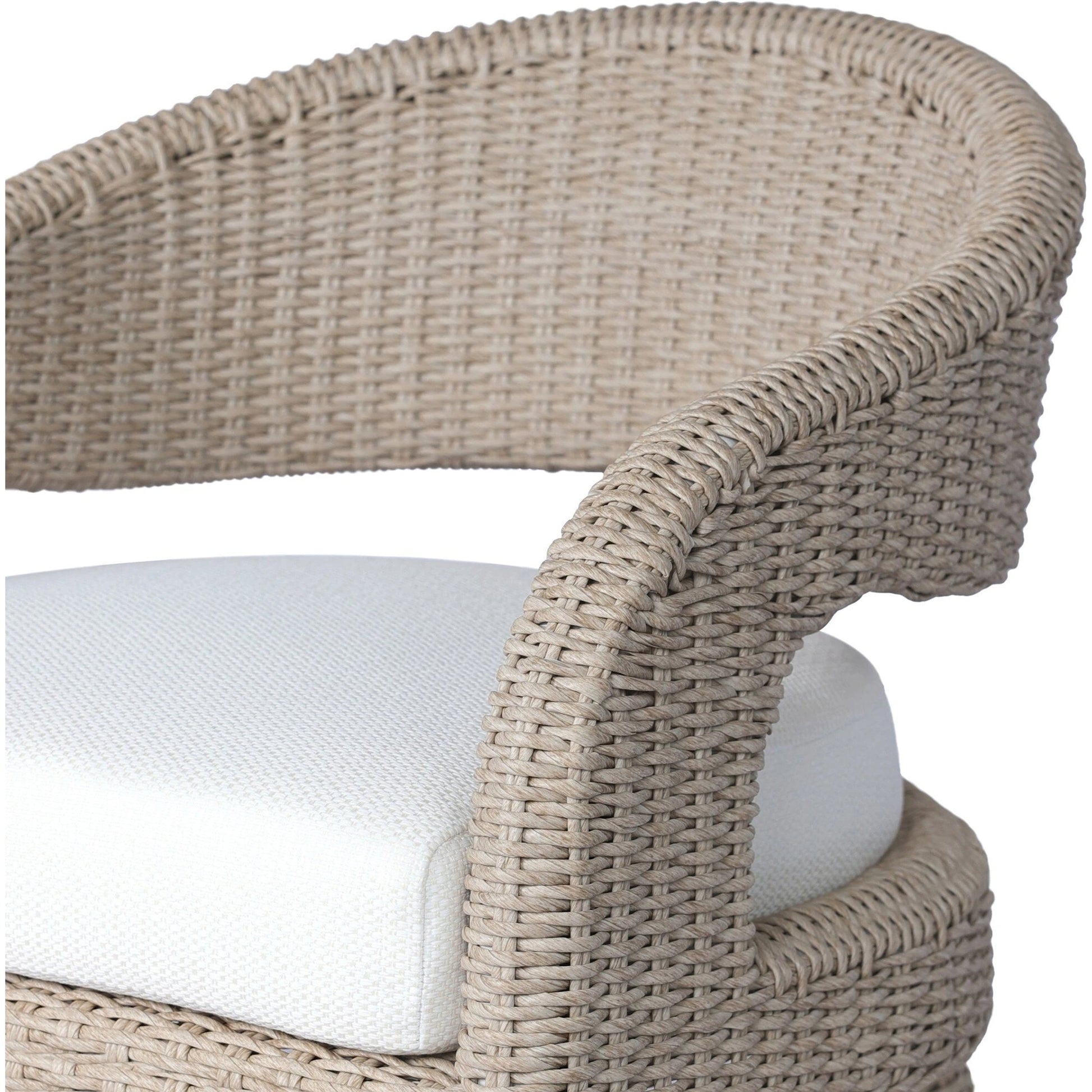 Hawkins Outdoor Dining Chair by Four Hands. Made from 100% olefin, aluminum, 100% polyethylene in a modern style.