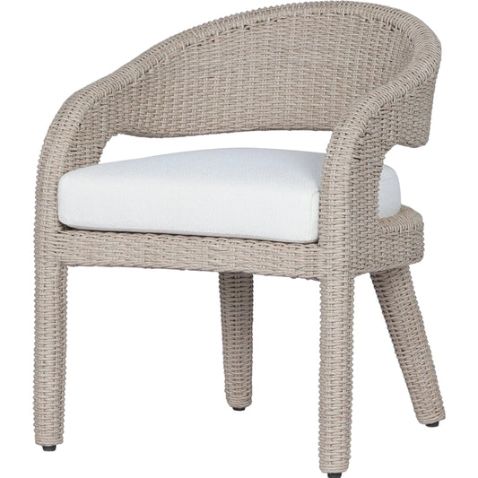 Hawkins Outdoor Dining Chair by Four Hands. Made from 100% olefin, aluminum, 100% polyethylene in a modern style.