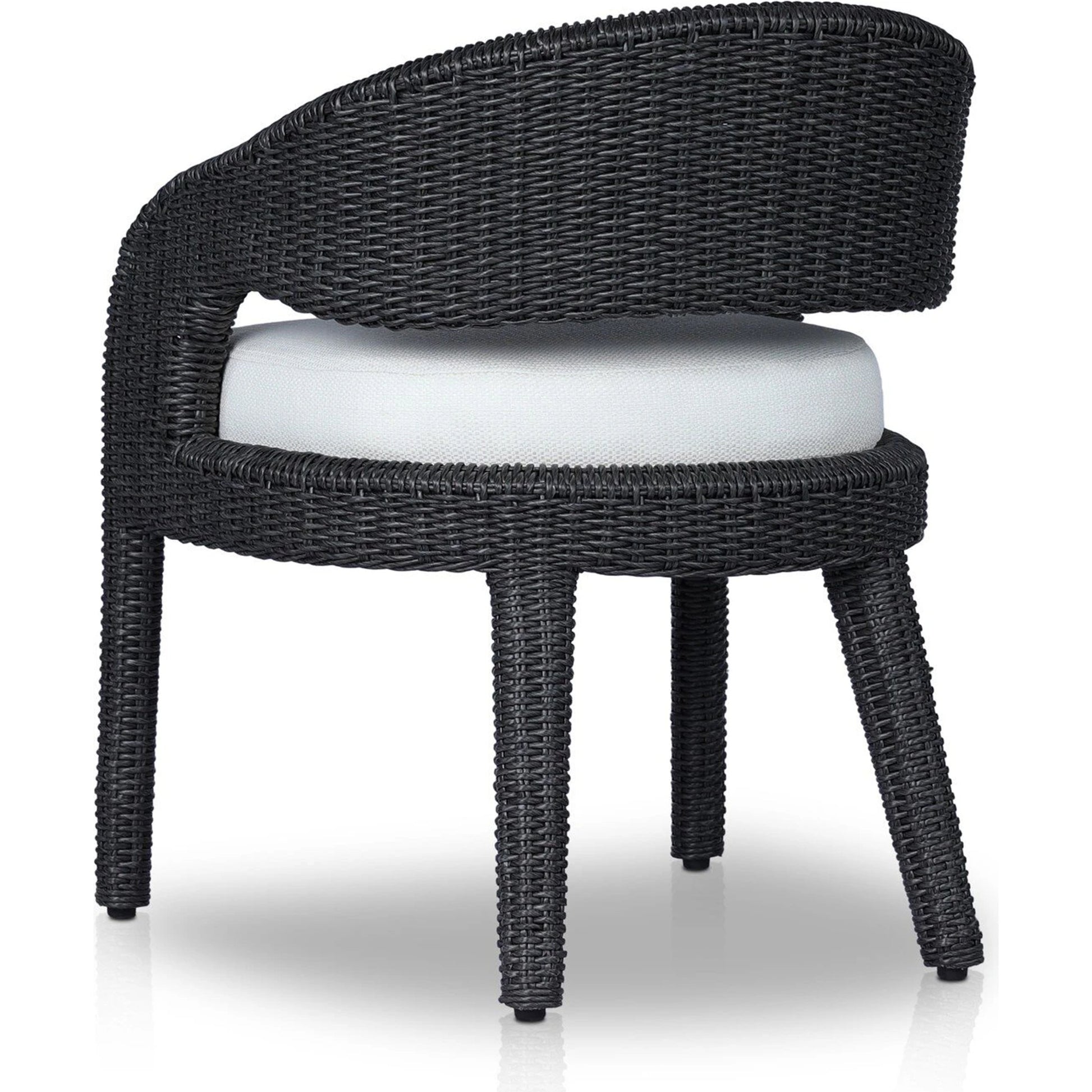 Hawkins Outdoor Dining Chair by Four Hands. Made from 100% olefin, aluminum, 100% polyethylene in a modern style.