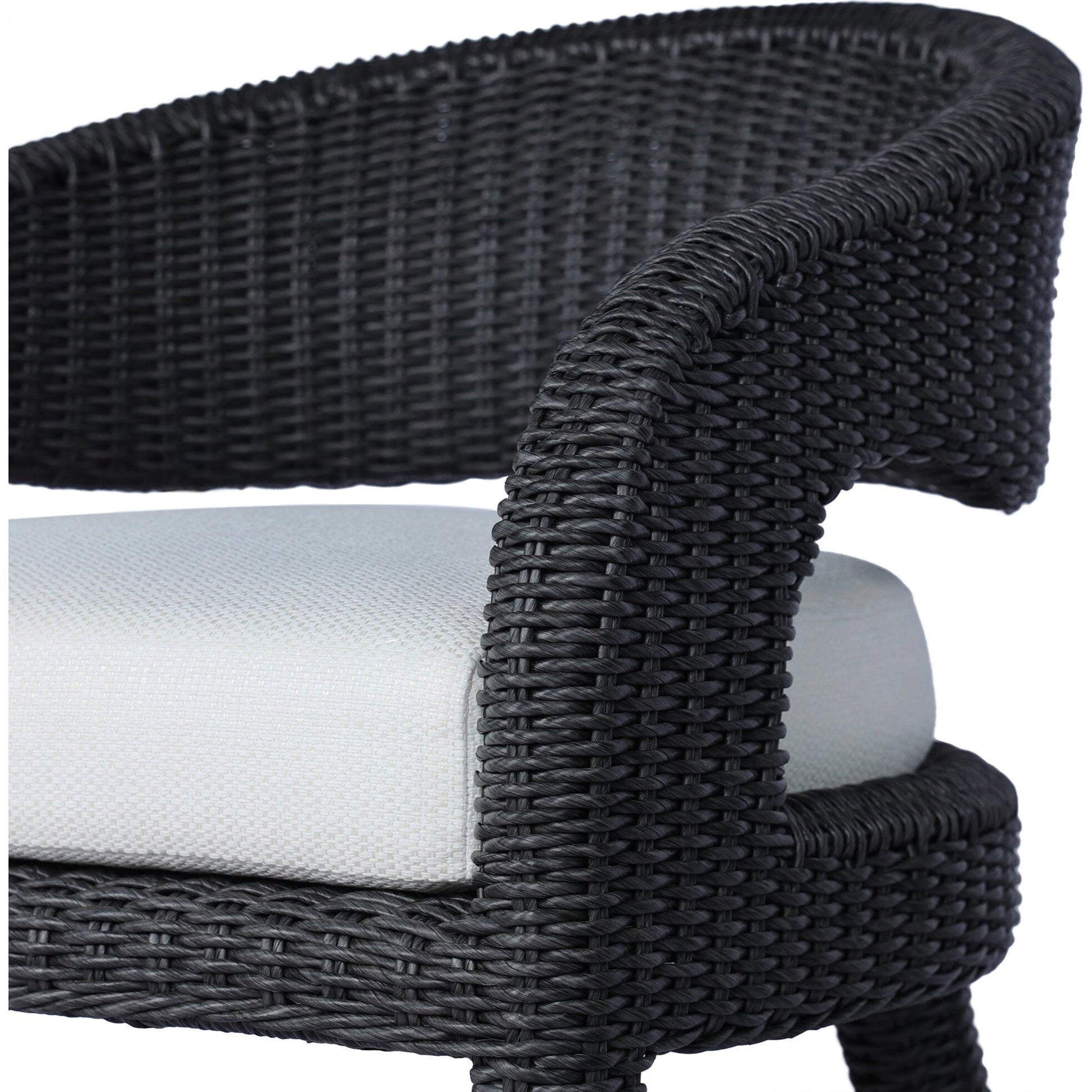 Hawkins Outdoor Dining Chair by Four Hands. Made from 100% olefin, aluminum, 100% polyethylene in a modern style.