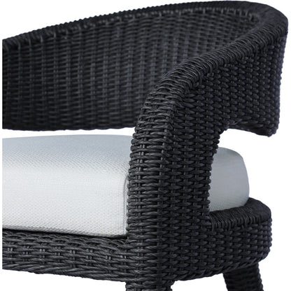 Hawkins Outdoor Dining Chair by Four Hands. Made from 100% olefin, aluminum, 100% polyethylene in a modern style.