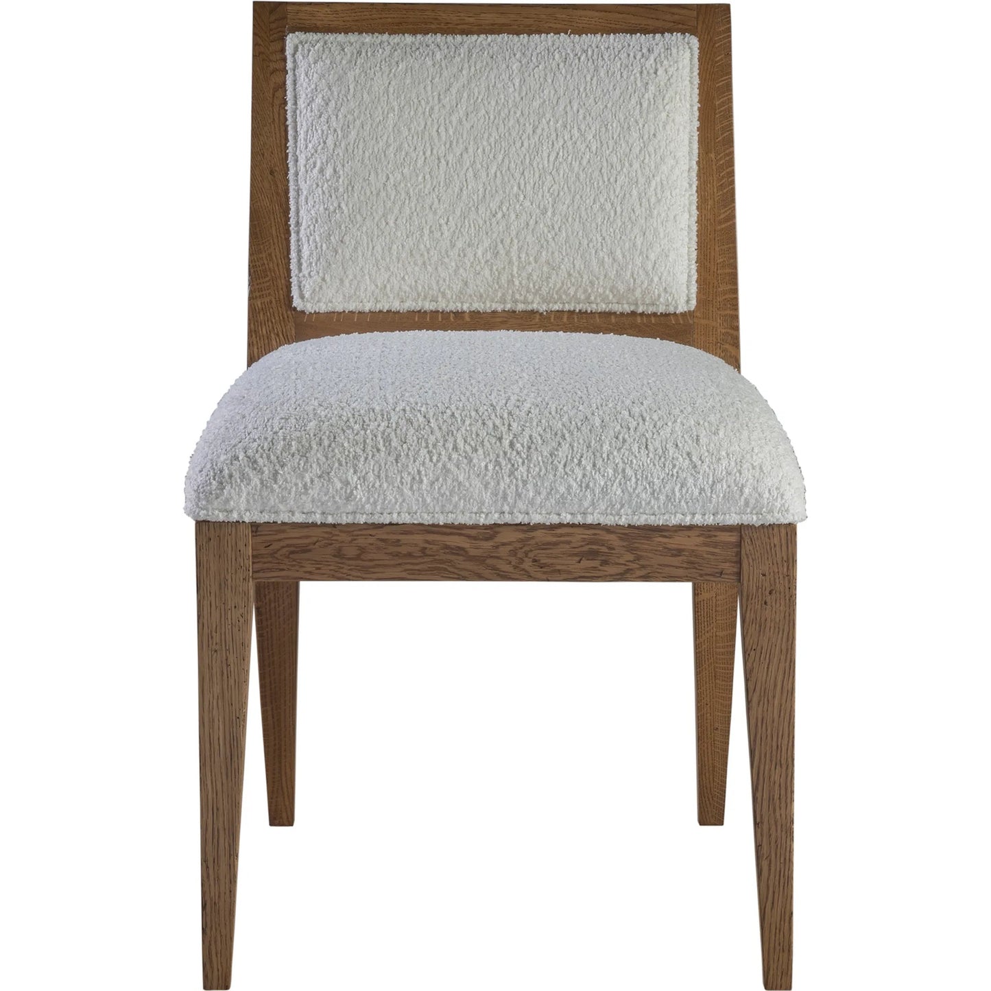 006 SI-2540396 | Additional Silo | Barnaby Upholstered Side Chair by Artistica Home in white, ivory and champagne bronze. Made from white oak, fabric in a unique style.