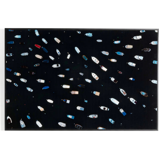 Gridlocked by Getty Images by Four Hands. Made from black maple, gloss white chromaluxe in a modern style.
