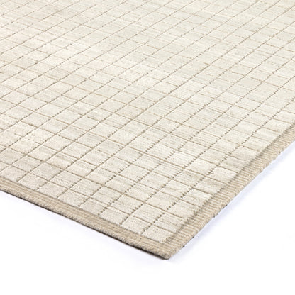 Highland Rug by Four Hands in highland cream. Made from 70% viscose, 30% wool in a unique style.