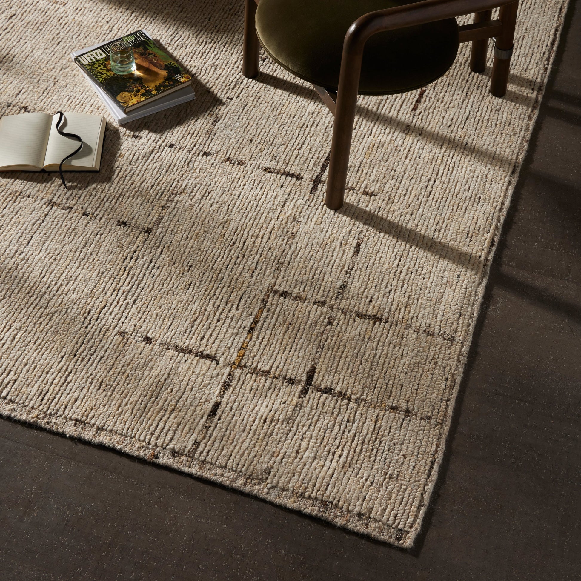 Shervin Hand Knotted Rug by Four Hands in shervin. Made from 90% wool, 10% polyester in a unique style.