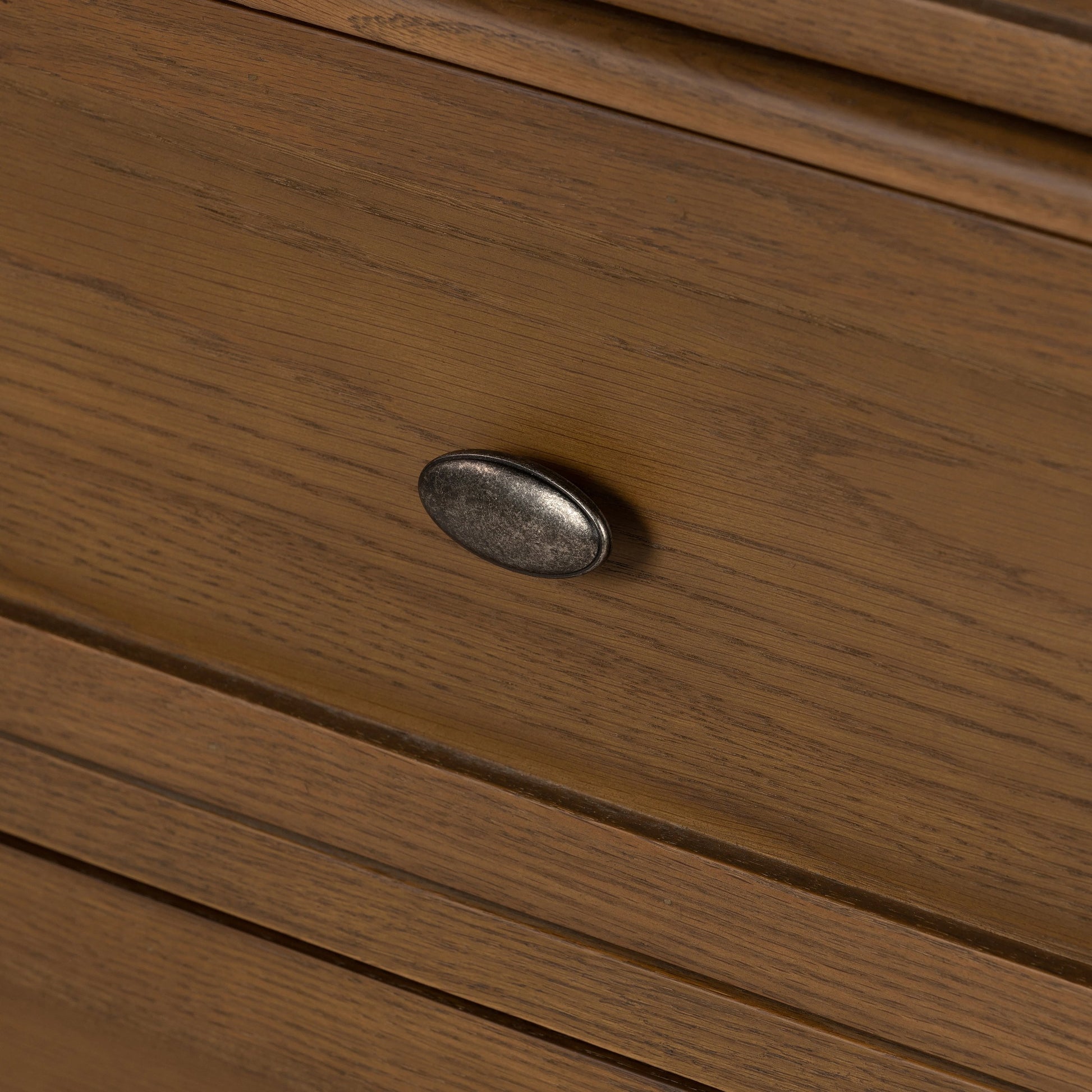Toulouse 6 Drawer Dresser by Four Hands in toasted oak. Made from solid oak, oak veneer, zinc alloy in a modern style.