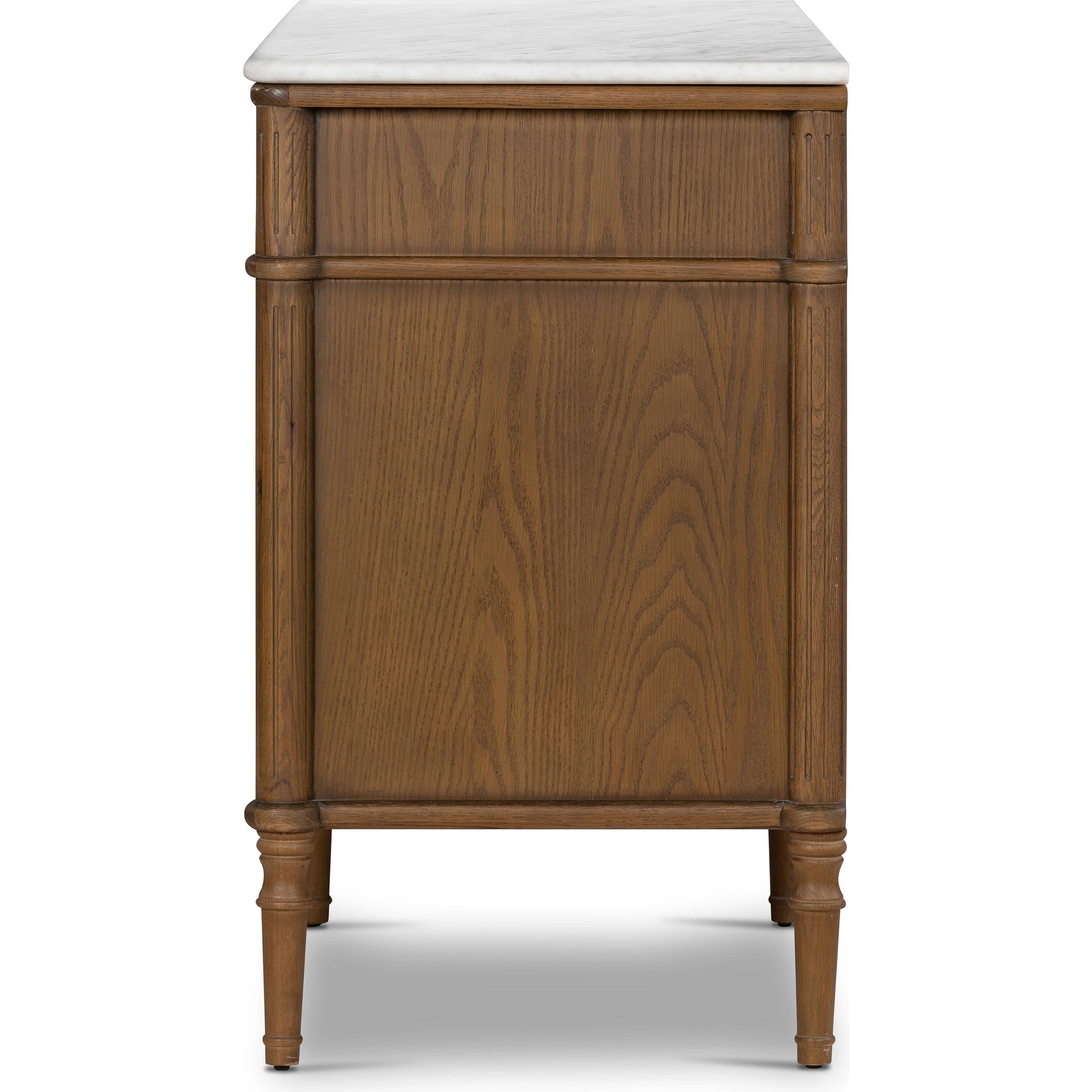Toulouse 6 Drawer Dresser by Four Hands in toasted oak. Made from solid oak, oak veneer, zinc alloy in a modern style.