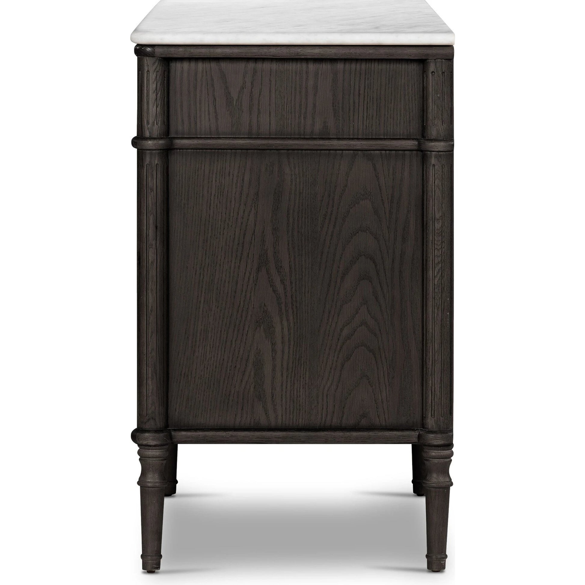 Toulouse 6 Drawer Dresser by Four Hands in toasted oak. Made from solid oak, oak veneer, zinc alloy in a modern style.