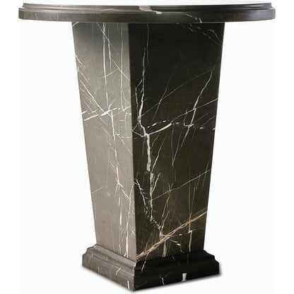 Eslo End Table by Four Hands in grey italian marble. Made from solid marble in a modern style.