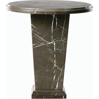 Eslo End Table by Four Hands in grey italian marble. Made from solid marble in a modern style.