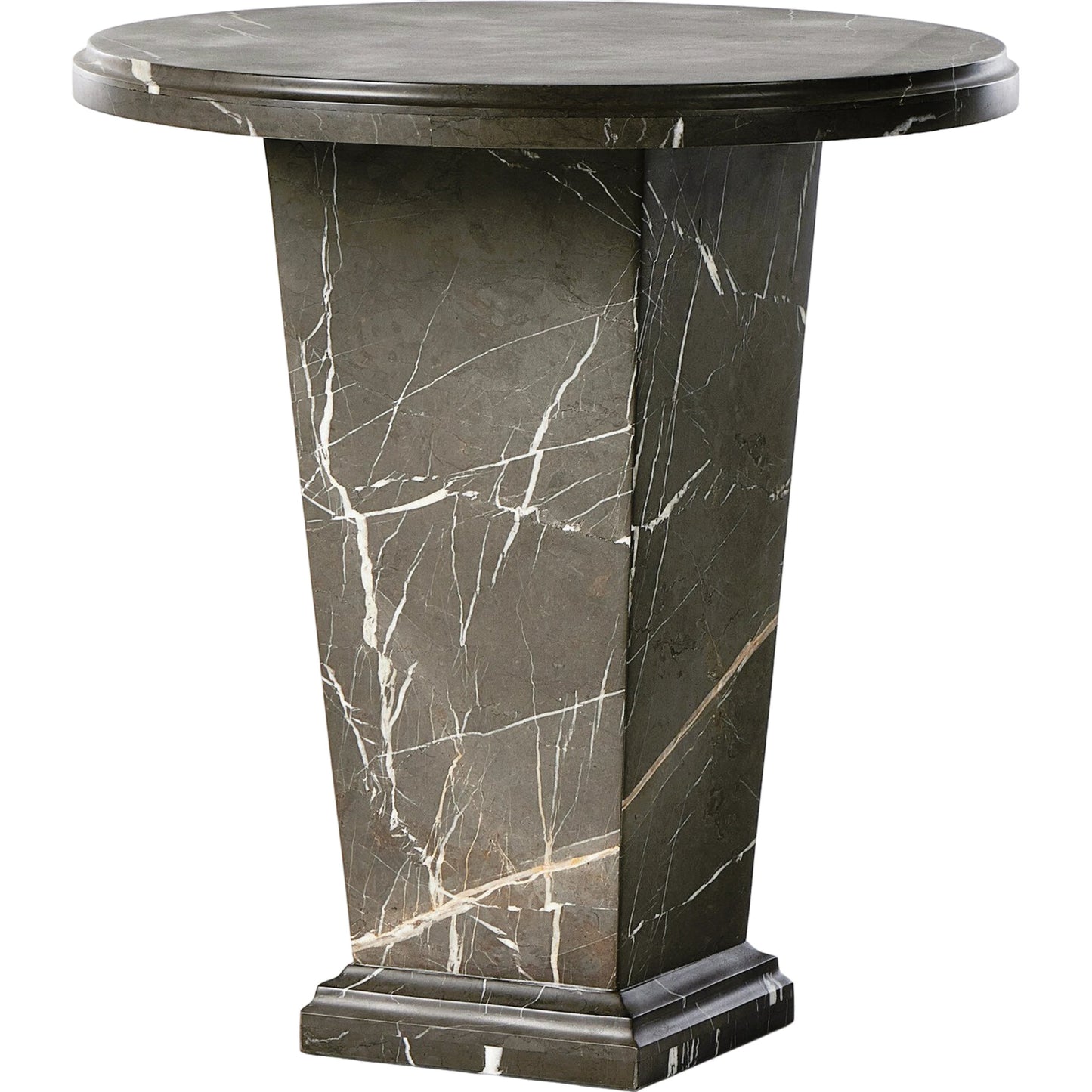 019 SI-2530734 | Primary Silo | Eslo End Table by Four Hands in grey italian marble. Made from solid marble in a modern style.