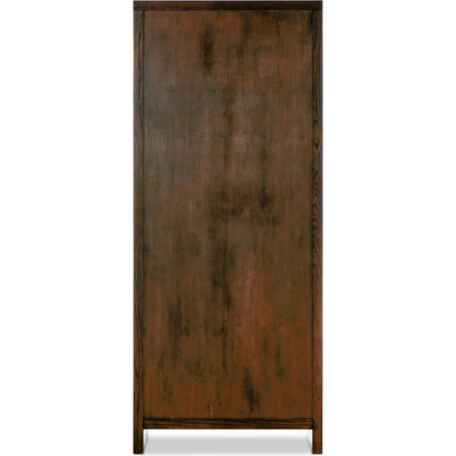 Torrington Bookcase by Four Hands in umber oak veneer. Made from oak veneer, resawn oak in a modern style.