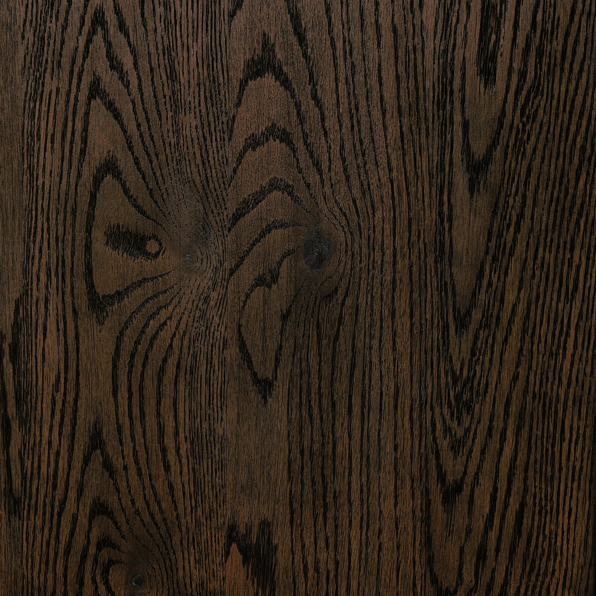 Torrington Bookcase by Four Hands in umber oak veneer. Made from oak veneer, resawn oak in a modern style.