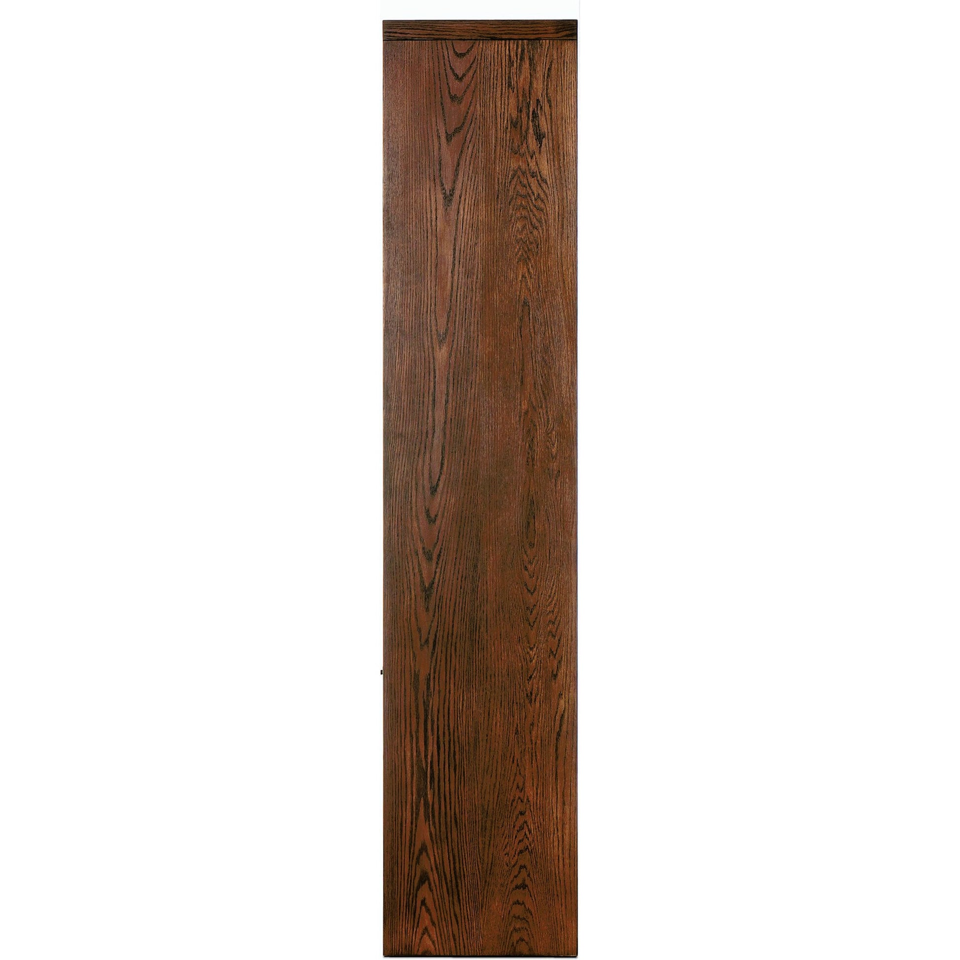 Torrington Bookcase by Four Hands in umber oak veneer. Made from oak veneer, resawn oak in a modern style.