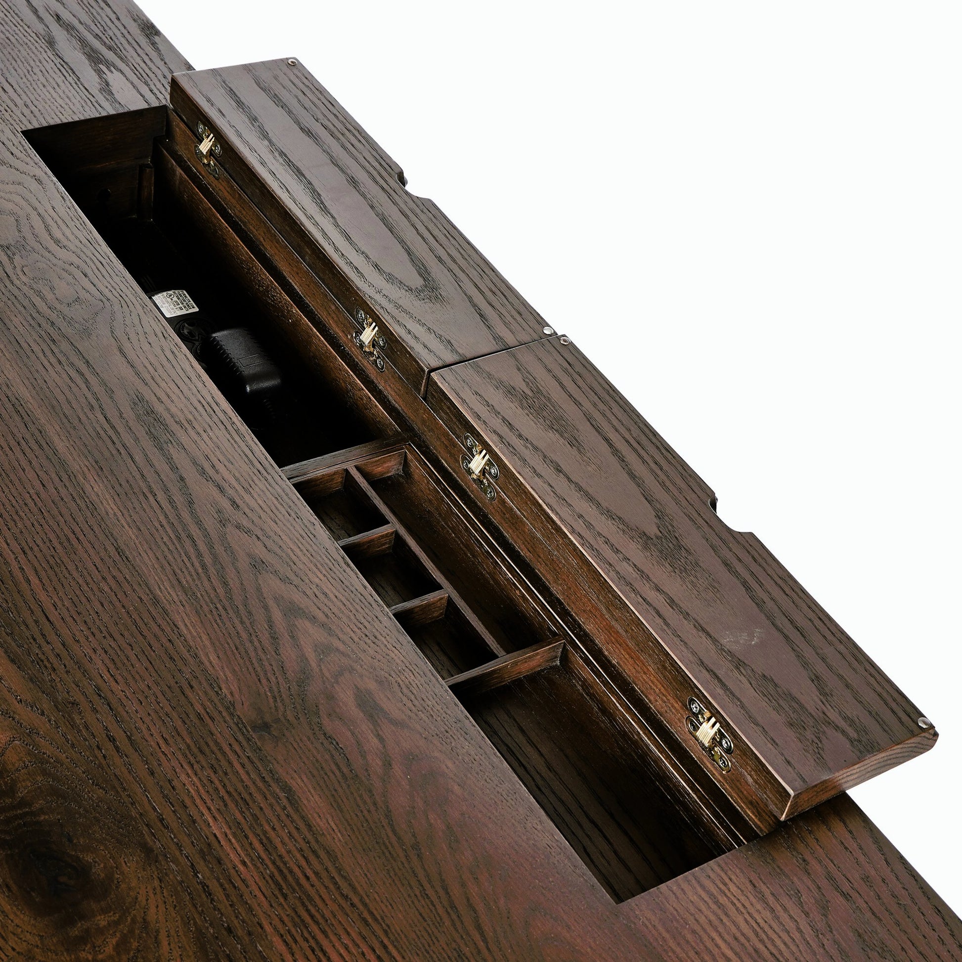 Torrington Desk by Four Hands in umber oak. Made from resawn oak in a modern style.