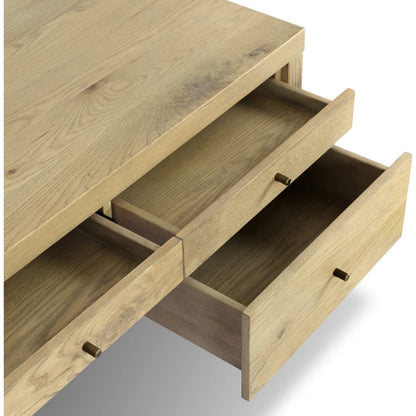 Torrington Desk by Four Hands in umber oak. Made from unique in a modern style.