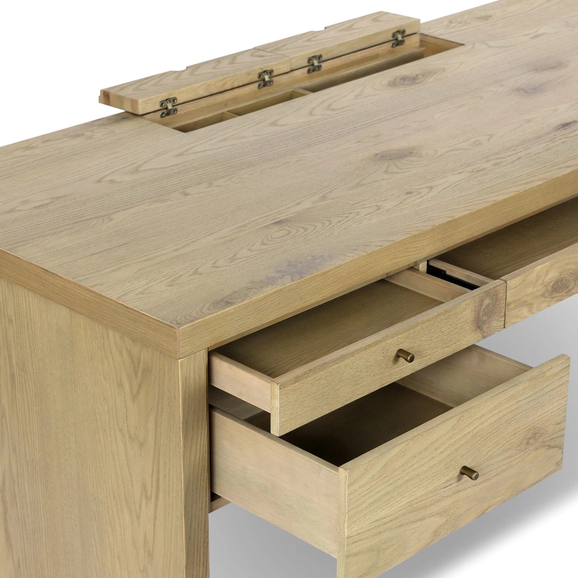 Torrington Desk by Four Hands in umber oak. Made from unique in a modern style.