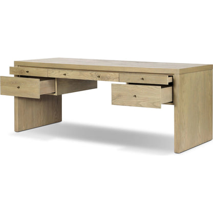 Torrington Desk by Four Hands in umber oak. Made from unique in a modern style.