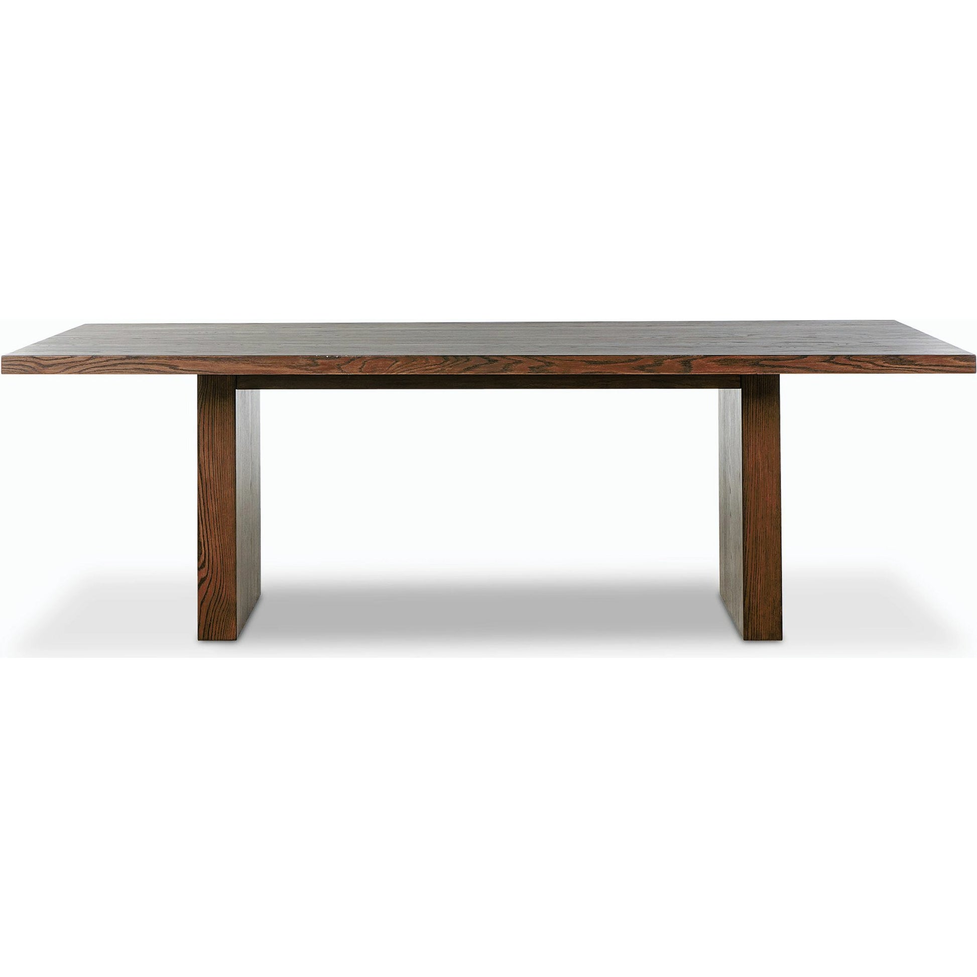 Torrington Dining Table by Four Hands in umber oak, umber oak veneer and umber oak. Made from resawn oak, oak veneer, engineered hardwood in a modern style.