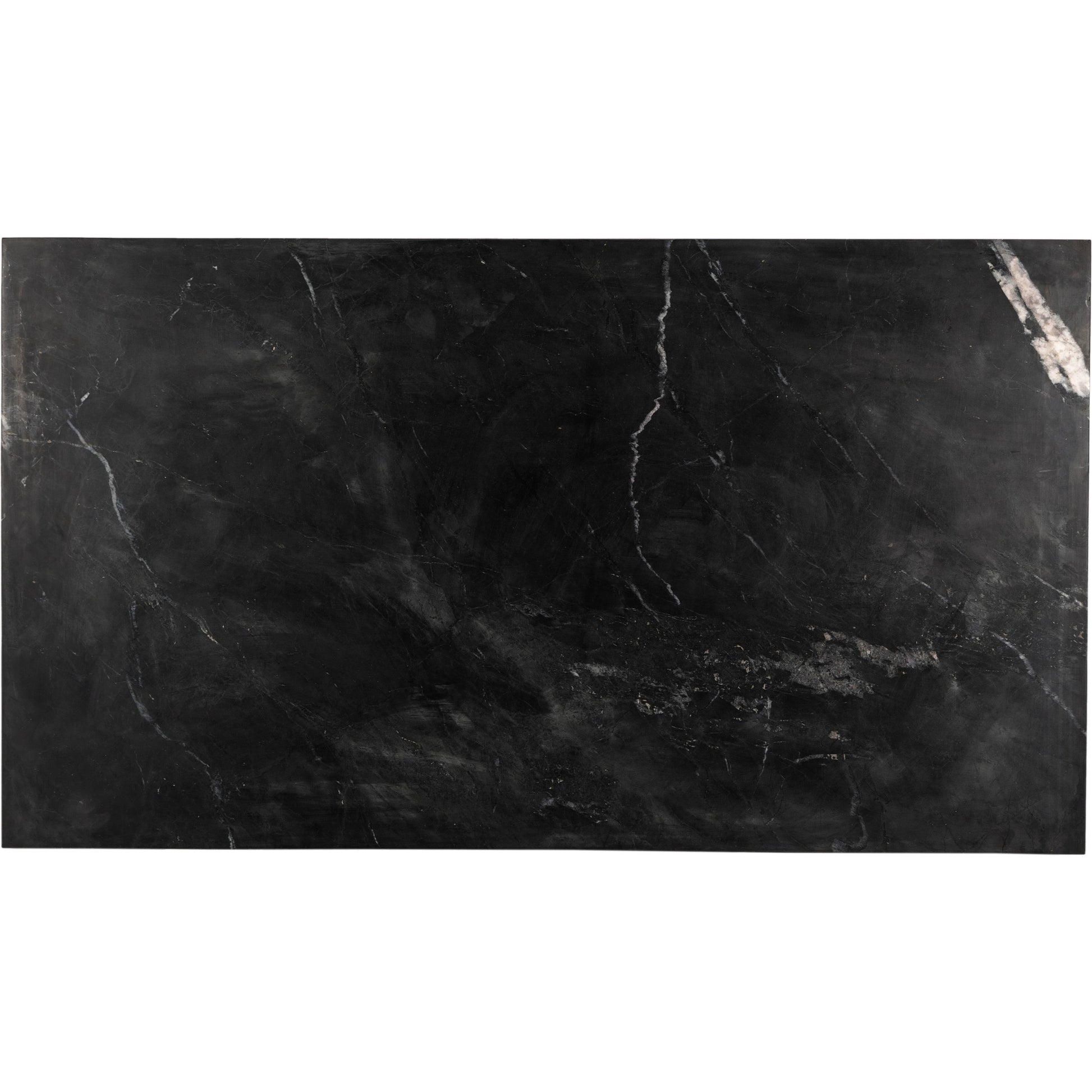 Kenneth Coffee Table by Four Hands in dove oak, polished black marble. Made from solid marble, solid oak in a modern style.