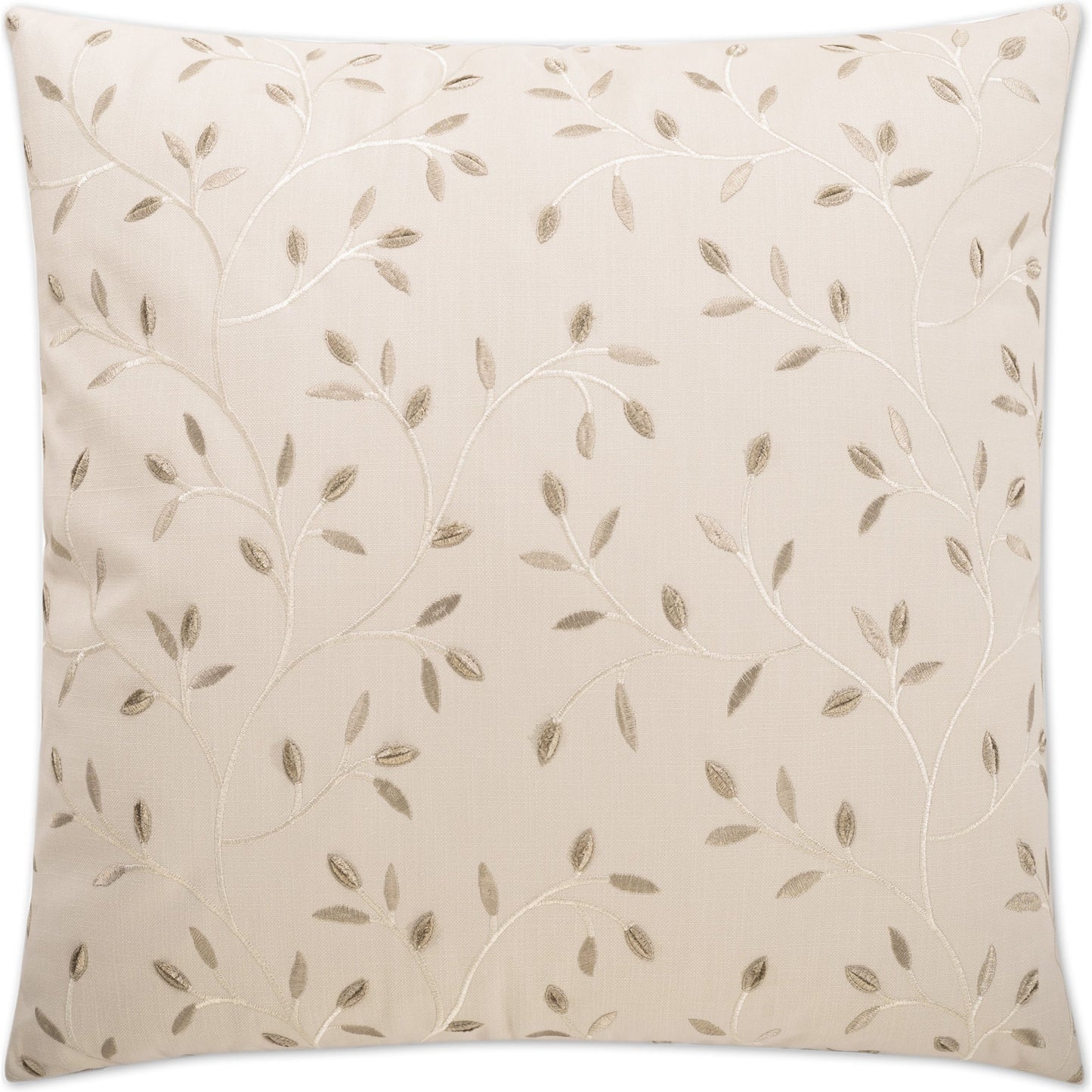 001 SR-739102 | Primary Silo | Leaf Sketch by DV Kap Home in white, ivory. Made from 52% polyester, 48% cotton in a cottage & farmhouse style.