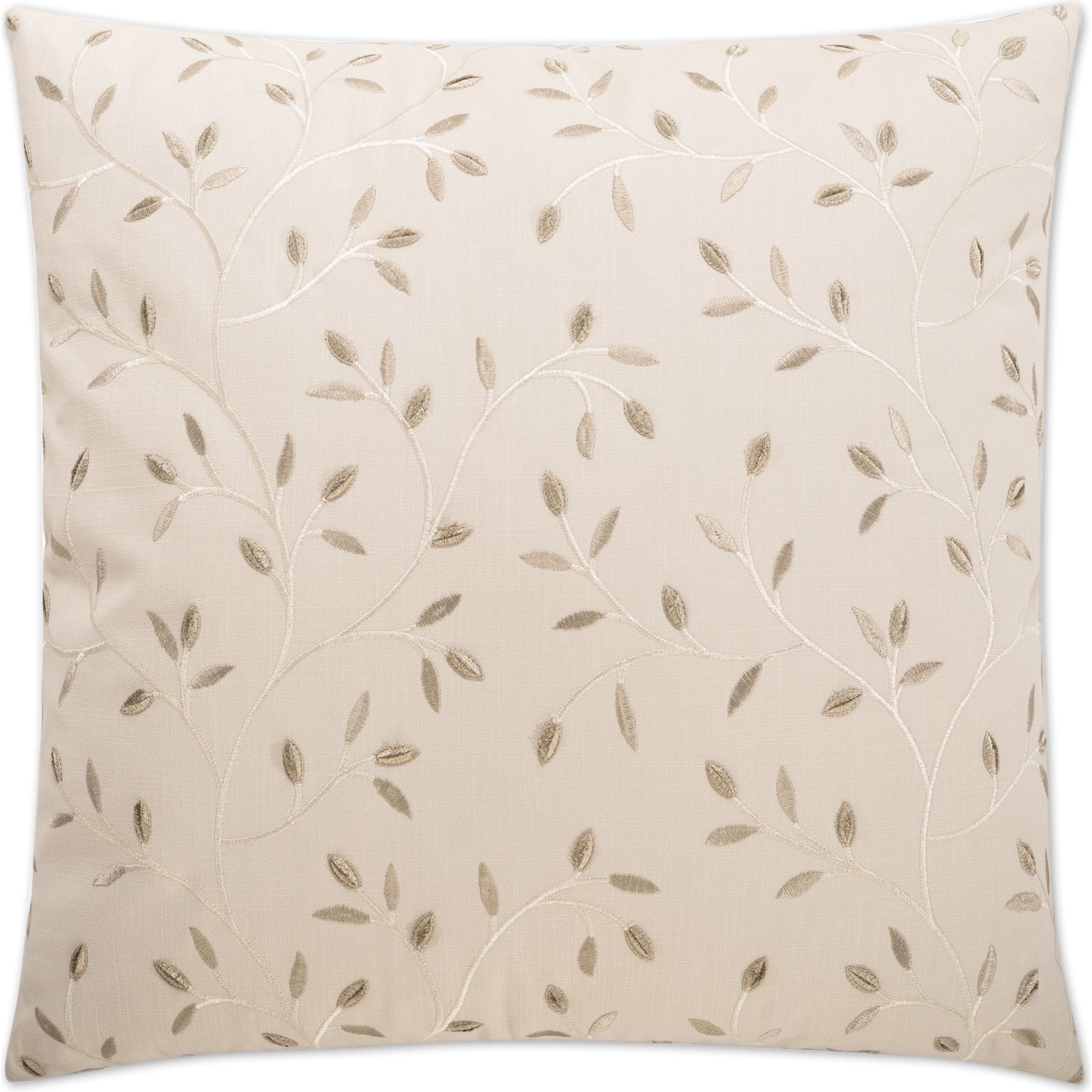 Leaf Sketch by DV Kap Home in white, ivory. Made from 52% polyester, 48% cotton in a cottage & farmhouse style.