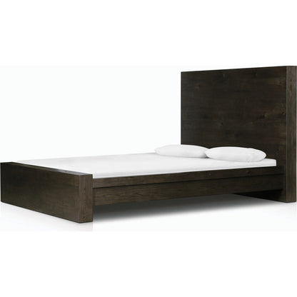 Torrington Bed by Four Hands in umber oak. Made from resawn oak in a modern style.