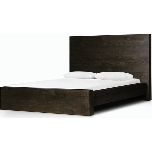 Torrington Bed by Four Hands in umber oak. Made from resawn oak in a modern style.