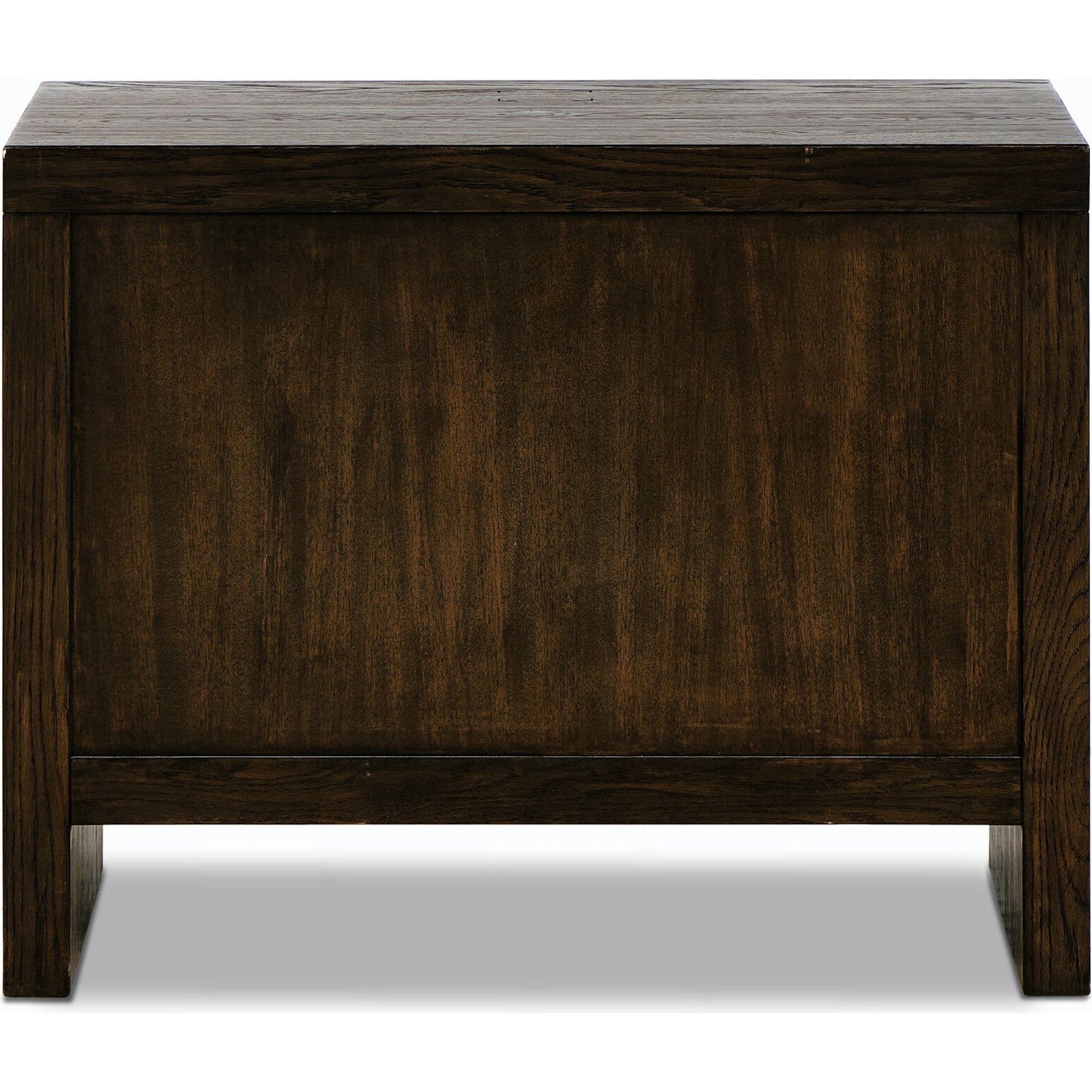 Torrington Charging Nightstand by Four Hands in umber oak, umber oak veneer and umber oak. Made from resawn oak, oak veneer in a modern style.
