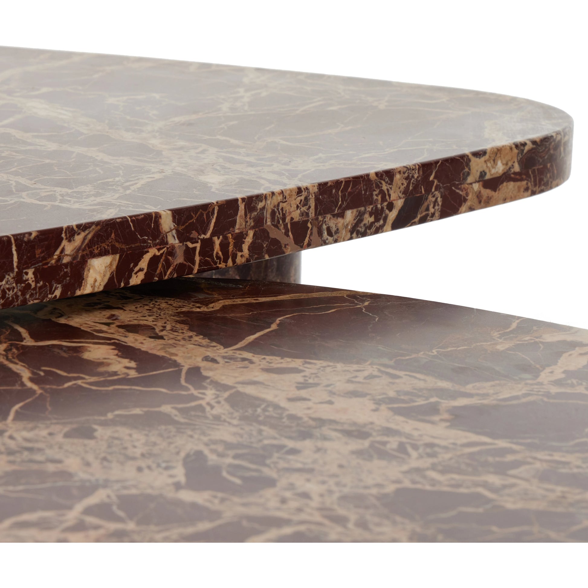 Zion Coffee Table Set by Four Hands. Made from solid marble, engineered hardwood in a modern style.